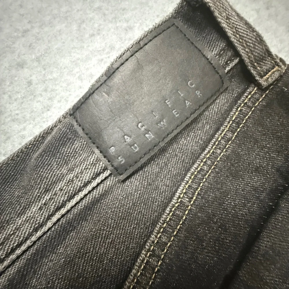 PacSun Ryder Ultra Baggy Jeans Mens 34x32 Faded Black Wide Leg Skater Grunge NWT